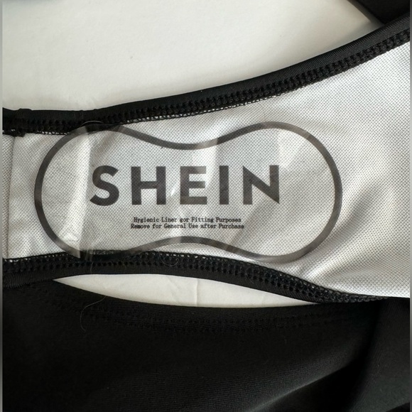 NWOT SHEIN Swim 4X Black & White Snakesin High Waisted 2pc Tankini - Picture 4 of 4
